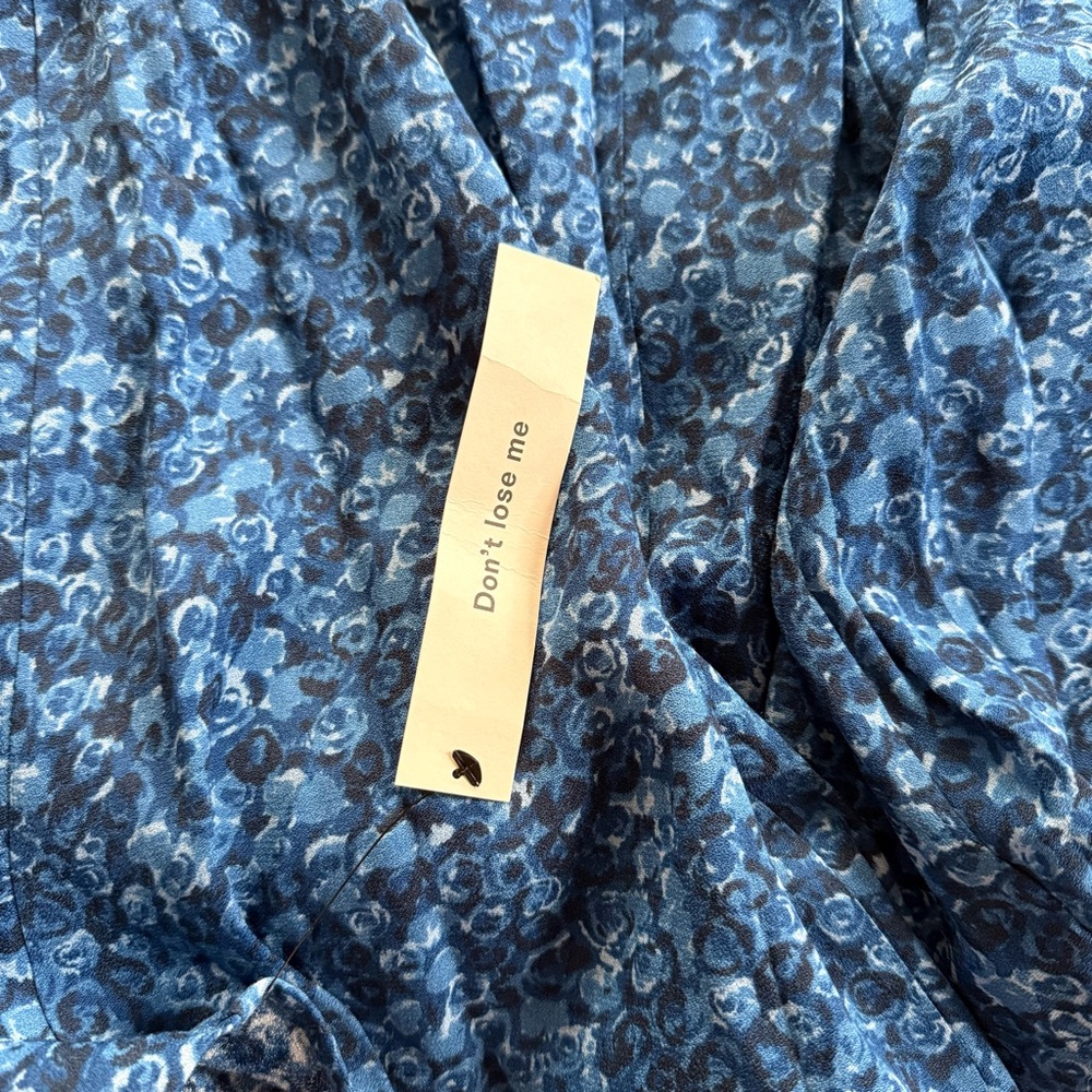 Reformation Shyla Blue Rose Midi Dress - Picture 7 of 10